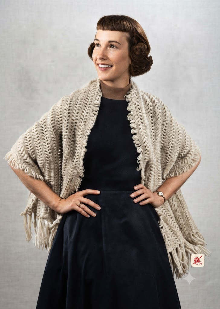 Hairpin Lace Stole Pattern #380