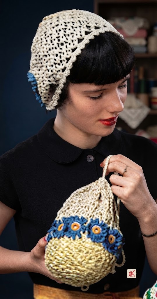 Hat and Bag Set Pattern #FV-394