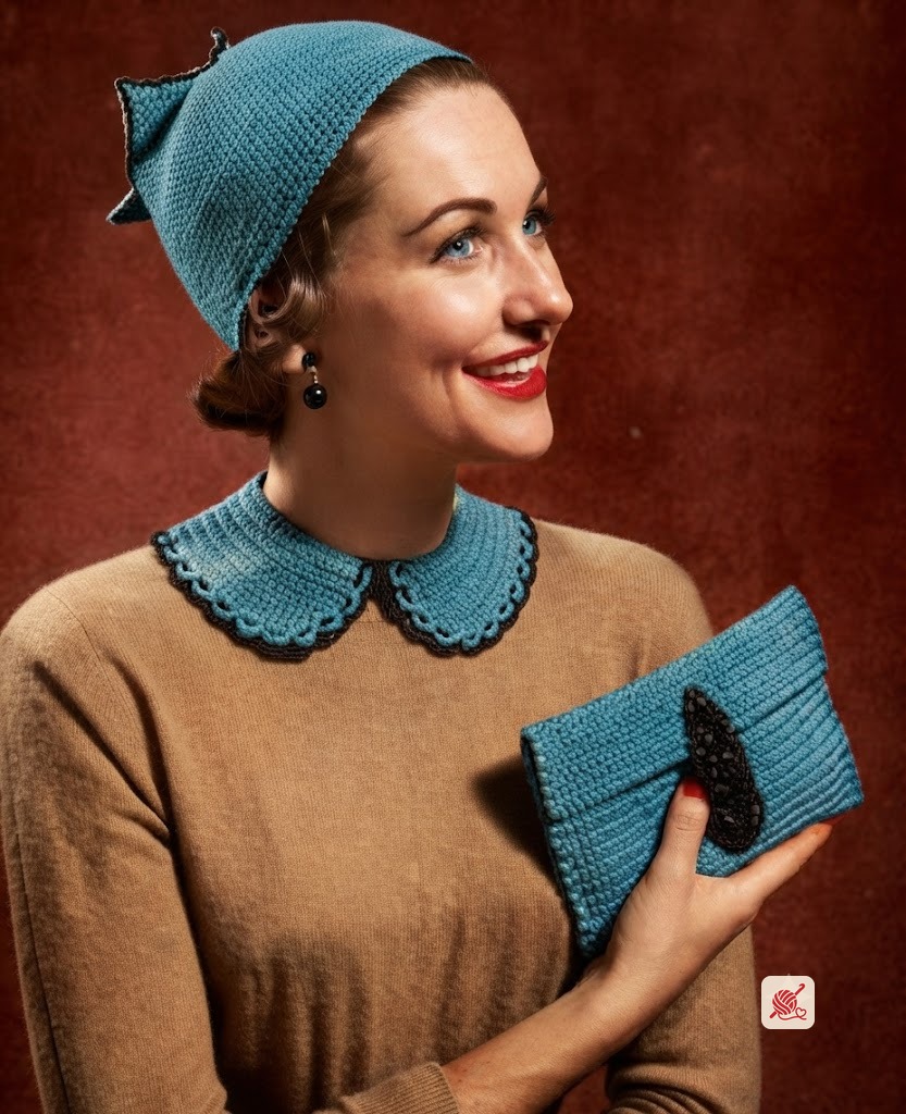 Hat, Bag & Collar Set Pattern #S-449