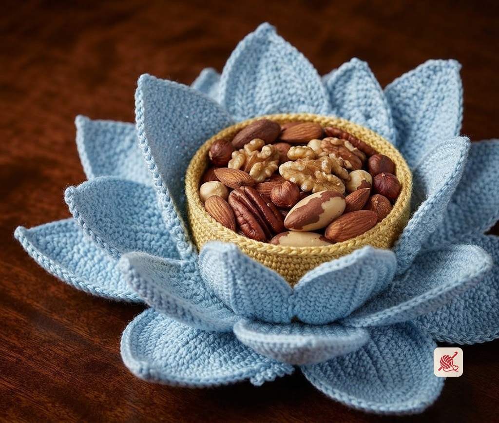 Water Lily Nut Cup Pattern #12