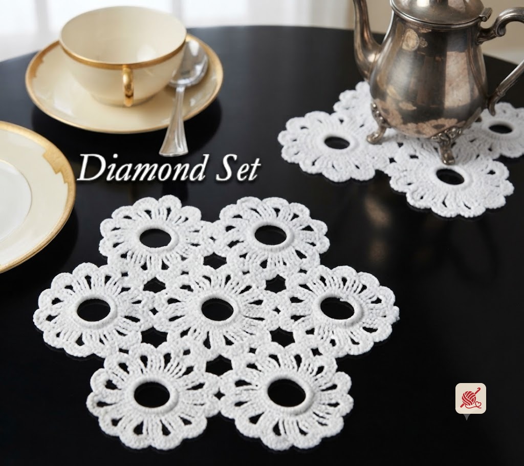Ivory Ring Mats Patterns #404 & #405