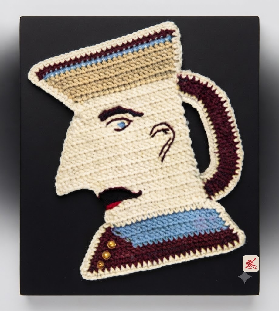 Toby Jug Hot Plate Mat Pattern #7006
