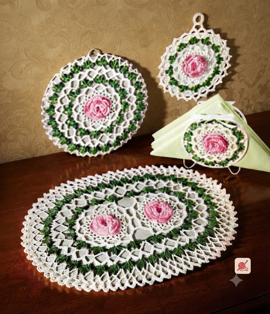 Rose Kitchen Set Pattern #FV-376