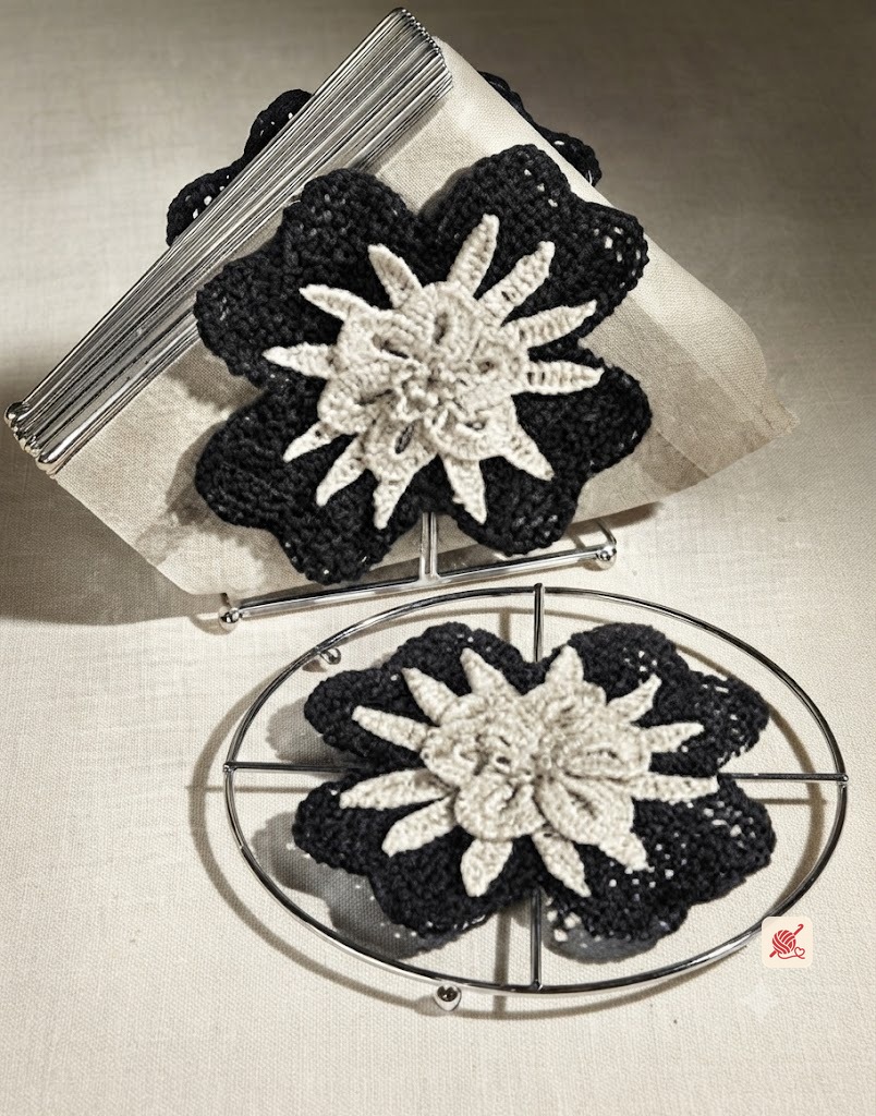Hot Plate Mat and Napkin Holder Pattern #S-965