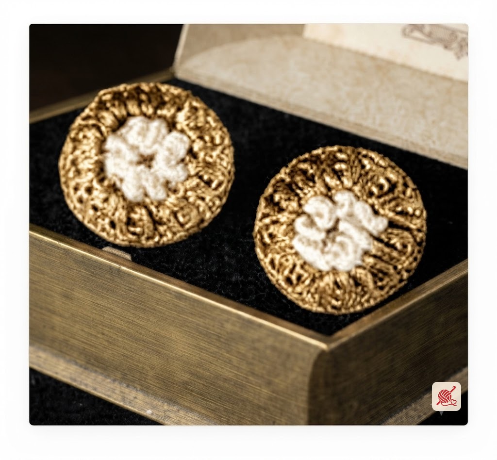 Buttons Earrings Pattern #2645