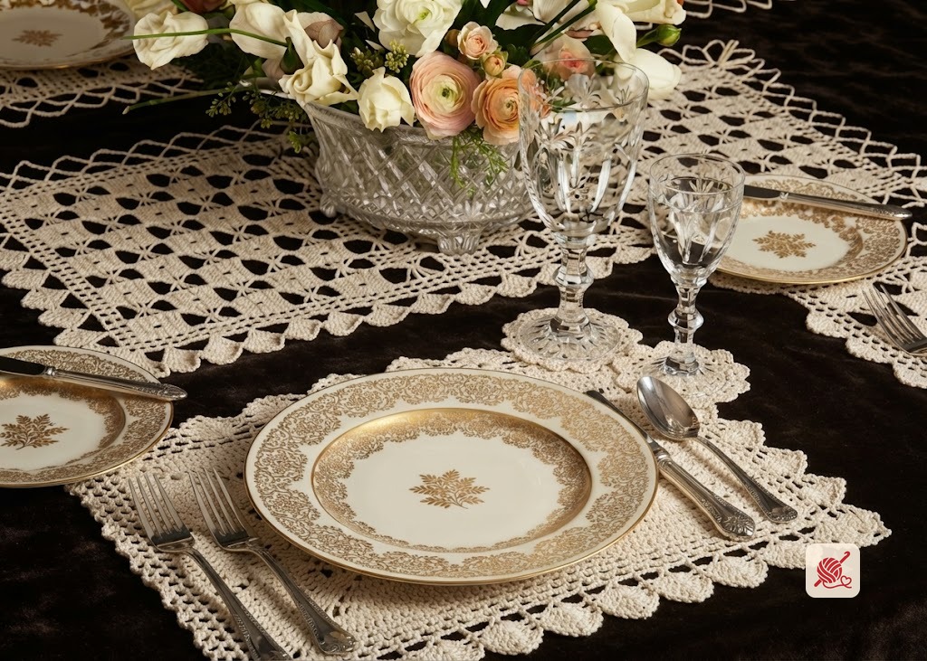 Garden Gate Luncheon Set Pattern #7321