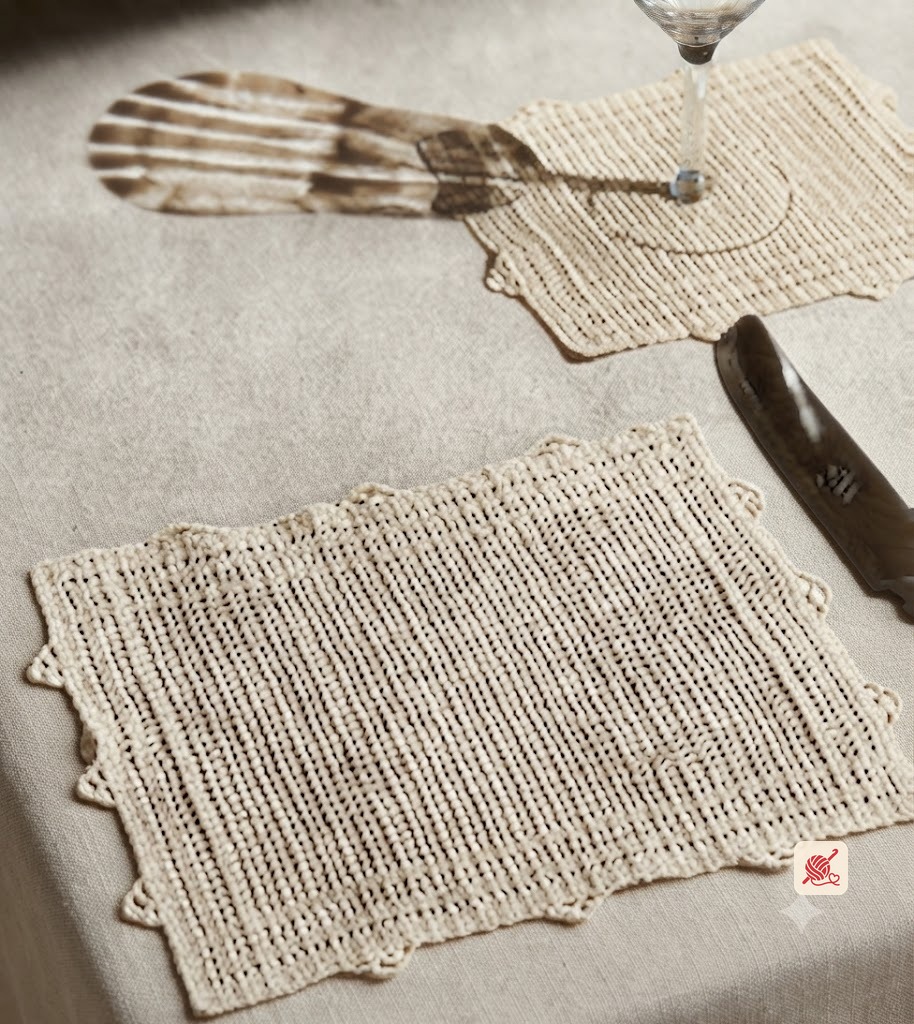 Luncheon Set in Filet Pattern #717