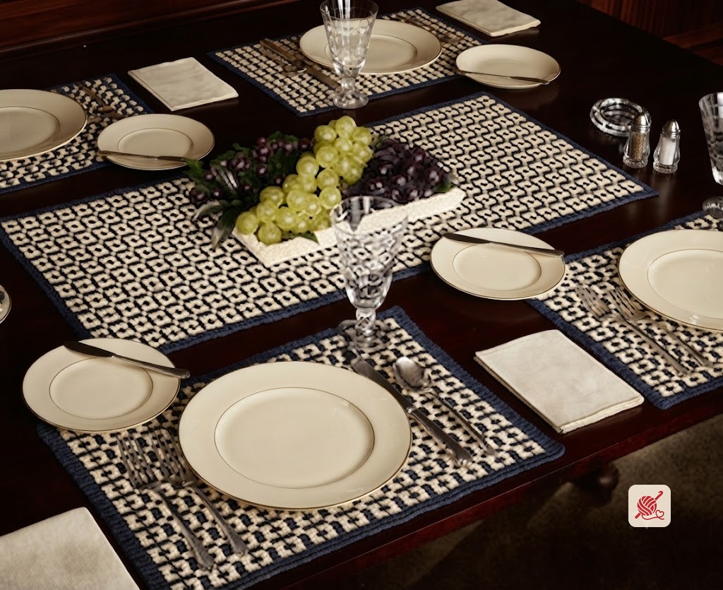 Modern Rustic Luncheon Set Pattern #7140