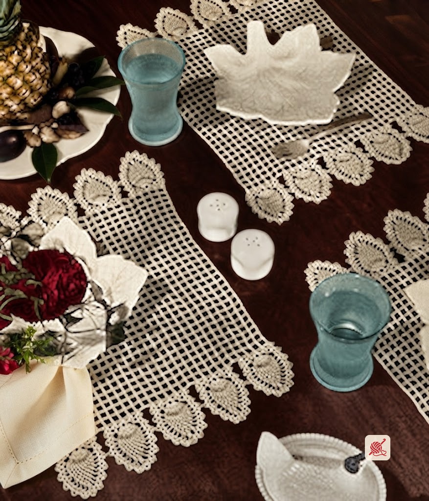 Pineapple Rectangular Luncheon Set Pattern #7774-A