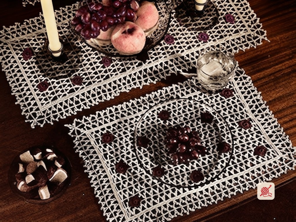 Polka Dot Luncheon Set Pattern #4-84