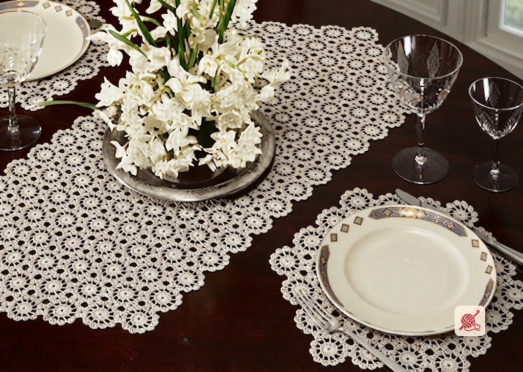 Snowdrift Luncheon Set Pattern #7266