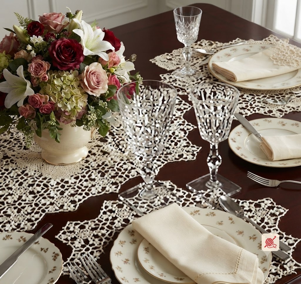 Spring Fantasy Luncheon Set Pattern #7588