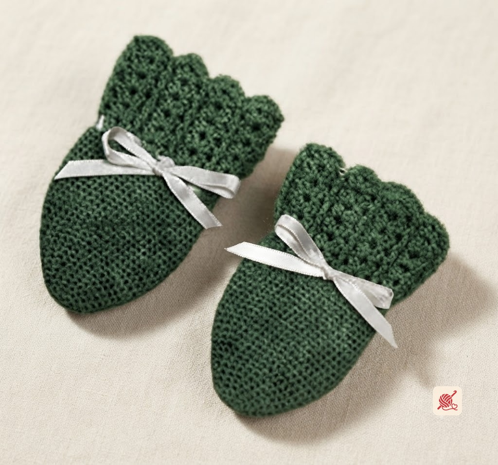 Infants Crochet Mittens Pattern #604