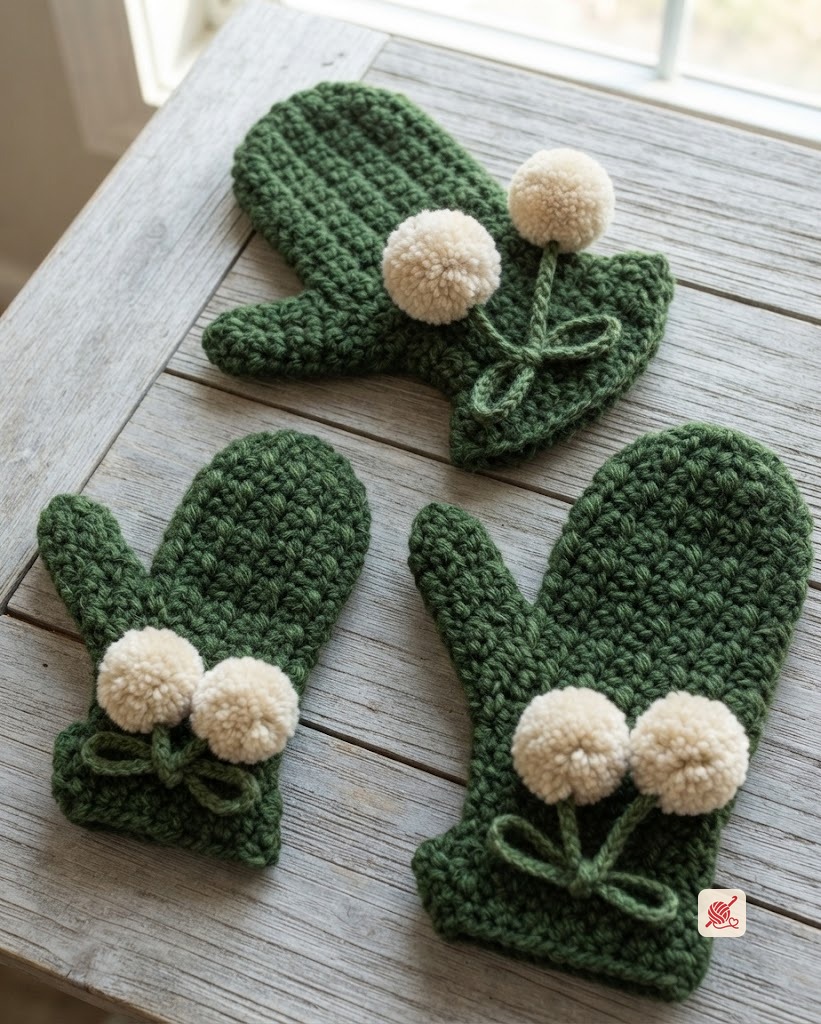 Children's Crocheted Mittens