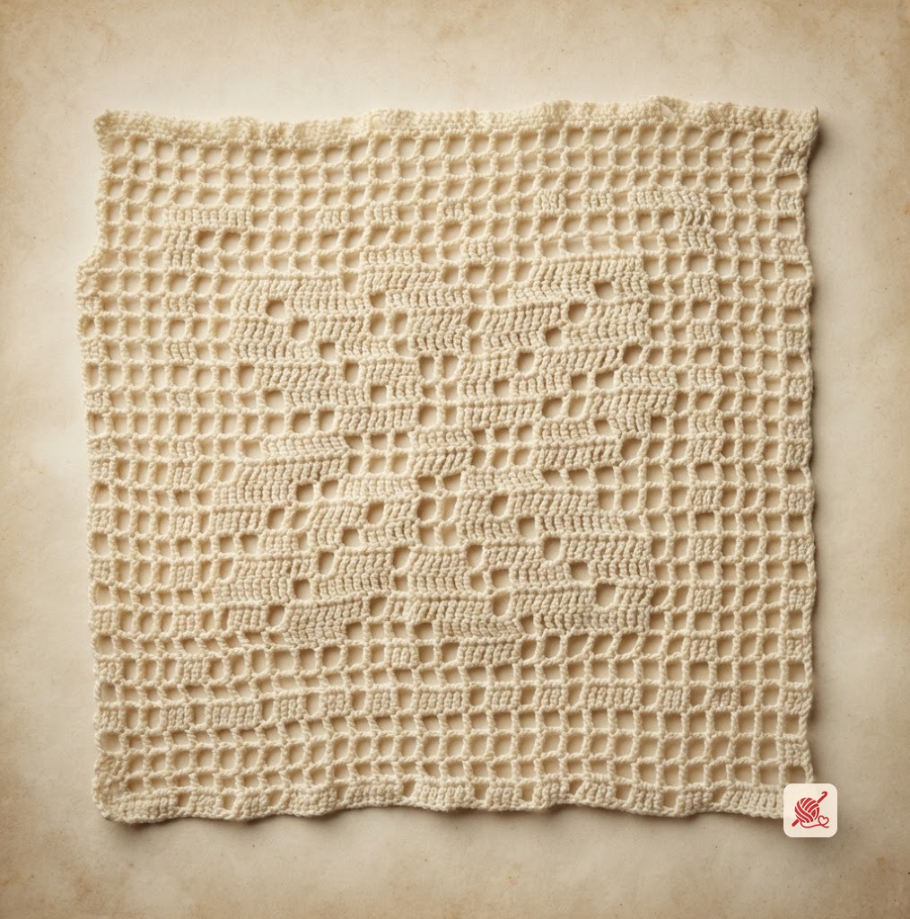 Flower Filet Motif Pattern #217