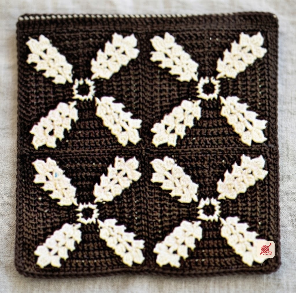Golden Grain Afghan Pattern #B-248