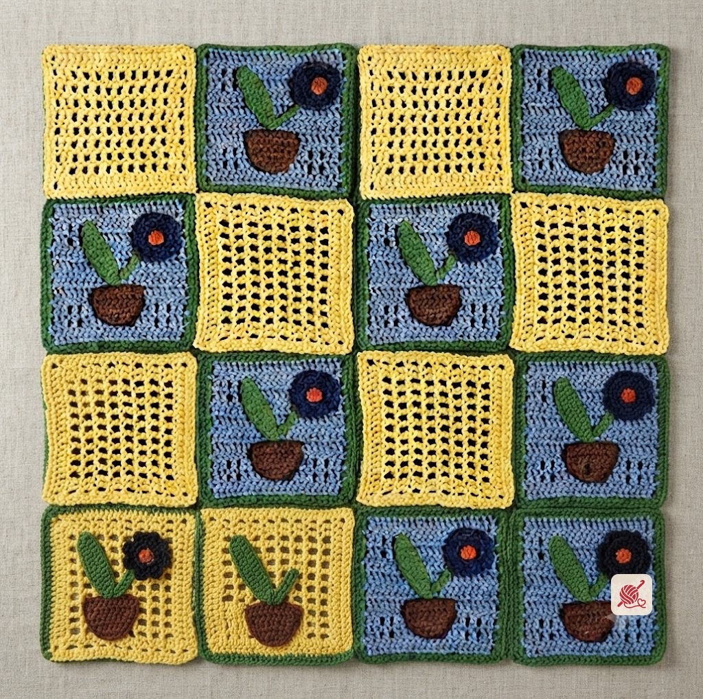 How Does Your Garden Grow Afghan Pattern #539