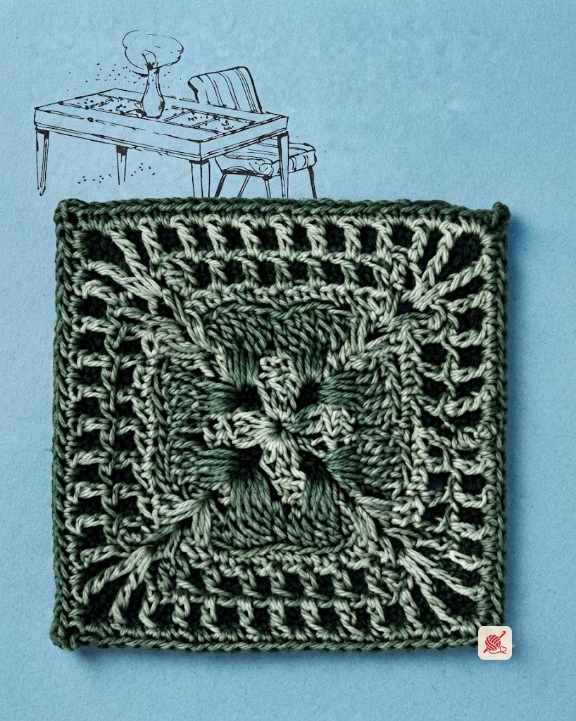Nebraska Modern Tablecloth Pattern