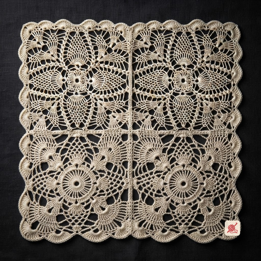 Pineapple Square Pattern #S-738