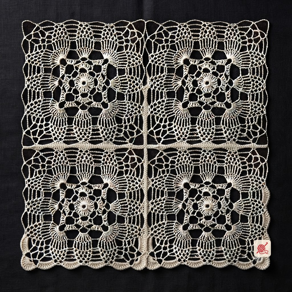 Pineapple Square Pattern #S-741