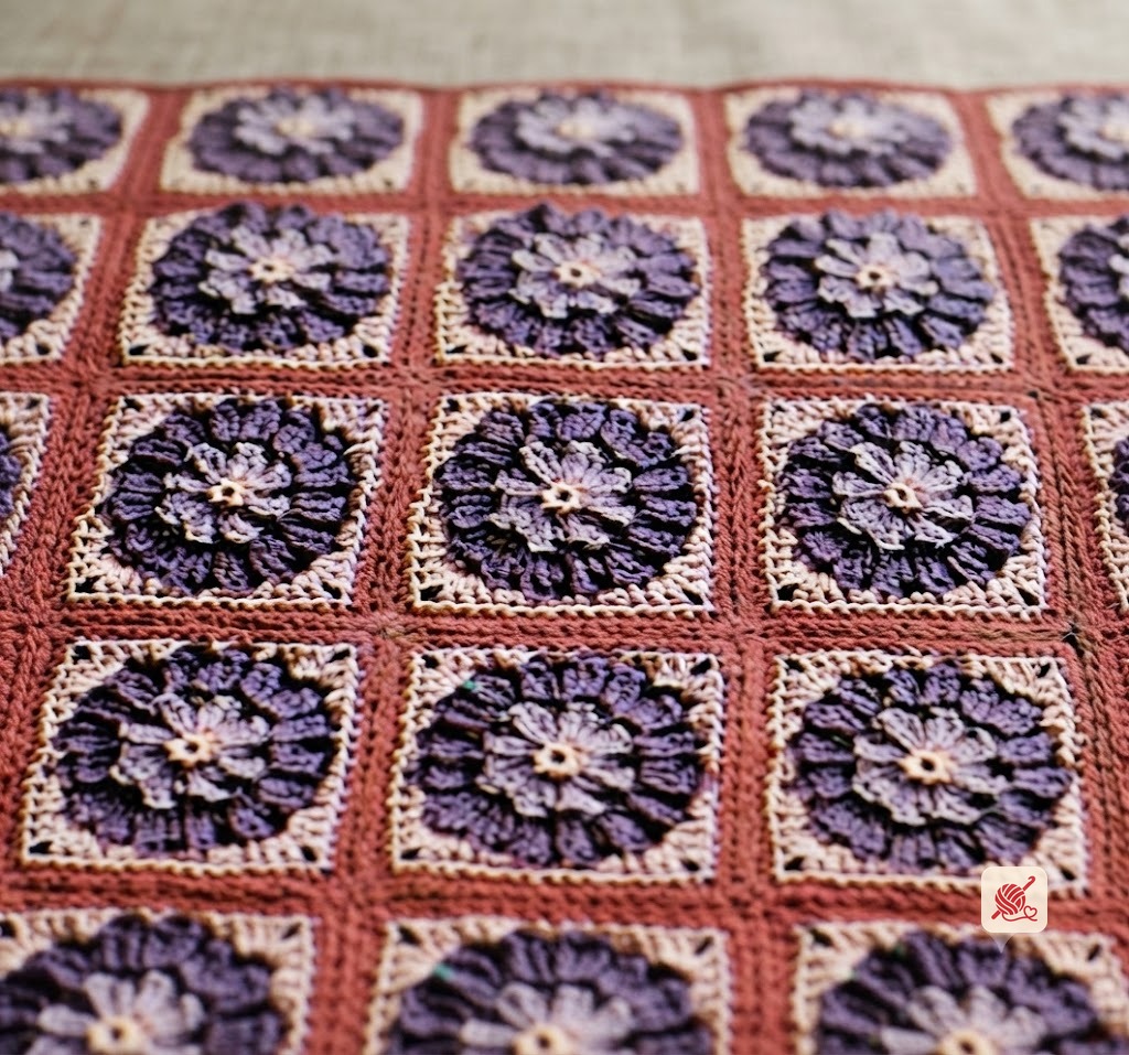 Wild Berries Afghan Pattern #B-255
