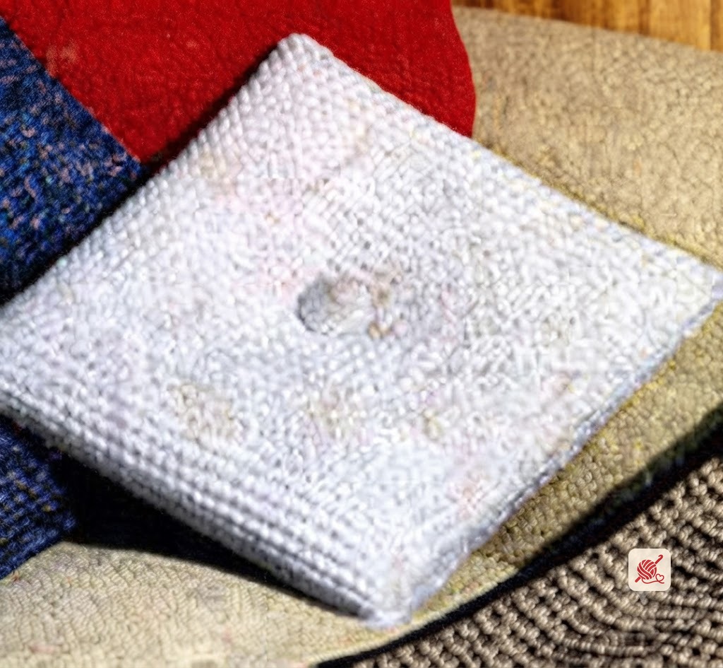 Square White Pillow Pattern