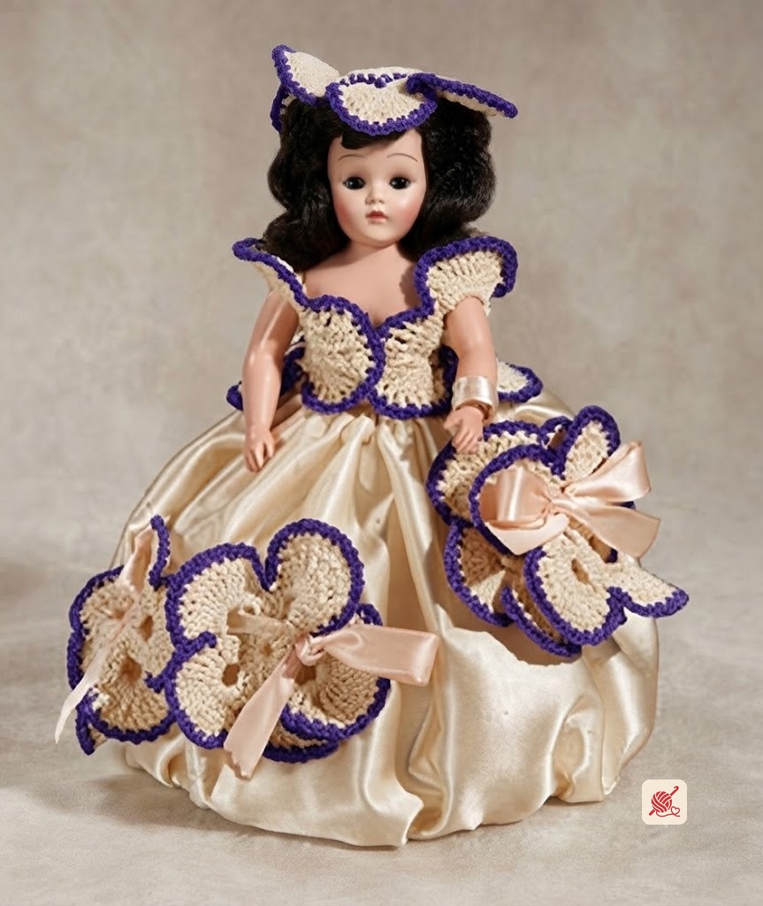 Pansie Pin Cushion Doll Pattern #552
