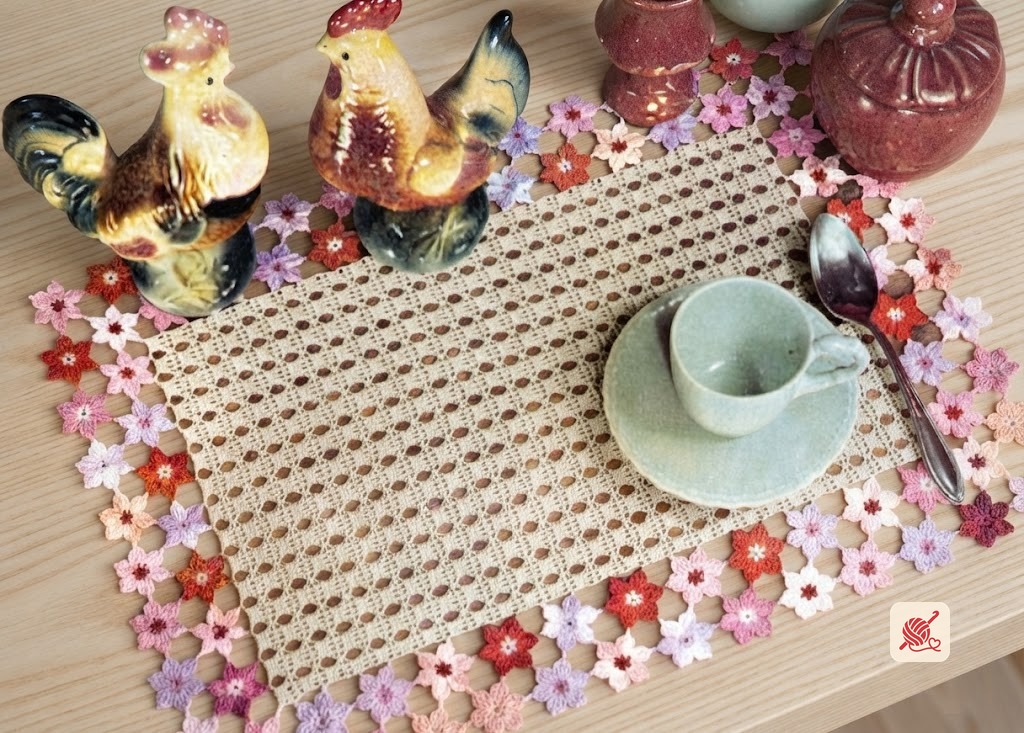 Phlox Garden Place Mat Pattern #10