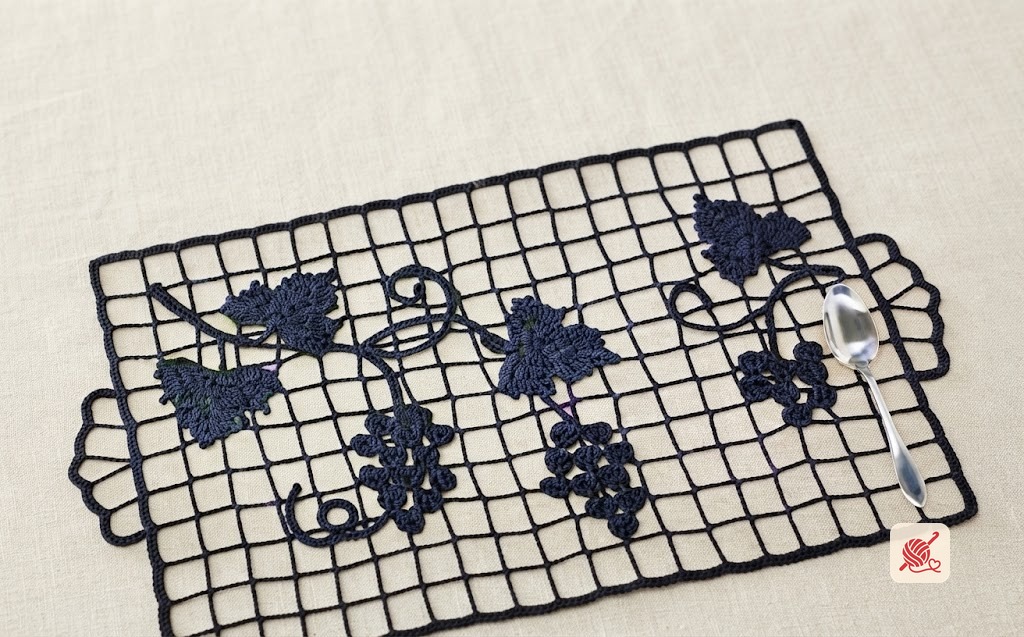 Grape Lattice Place Mat Pattern #16