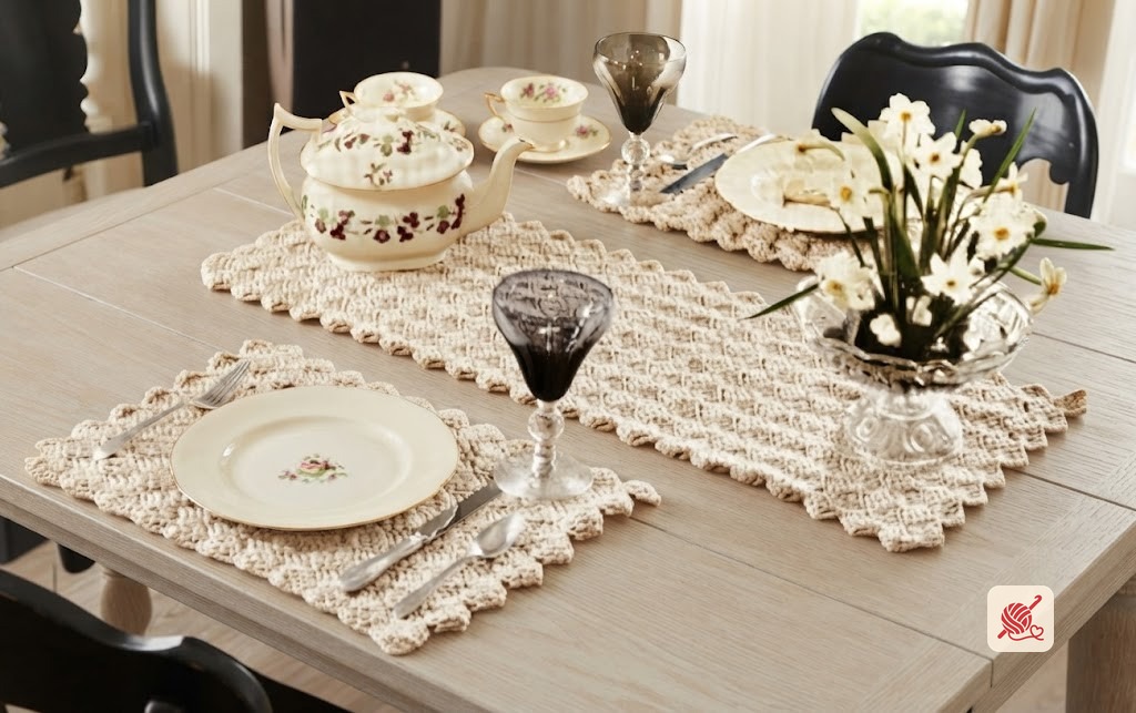 Wildfire Luncheon Set Pattern #7434
