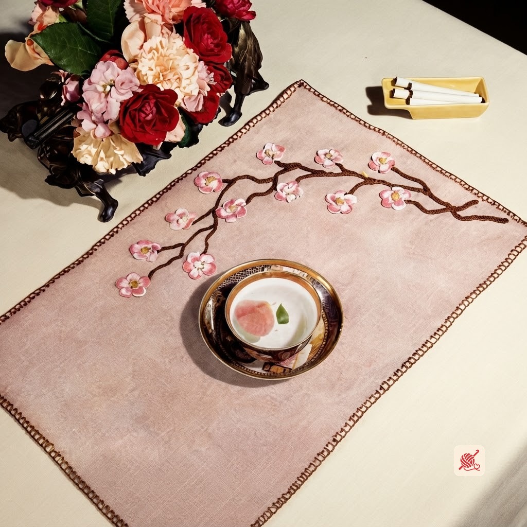 Apple Blossom Place Mat Pattern #D-209