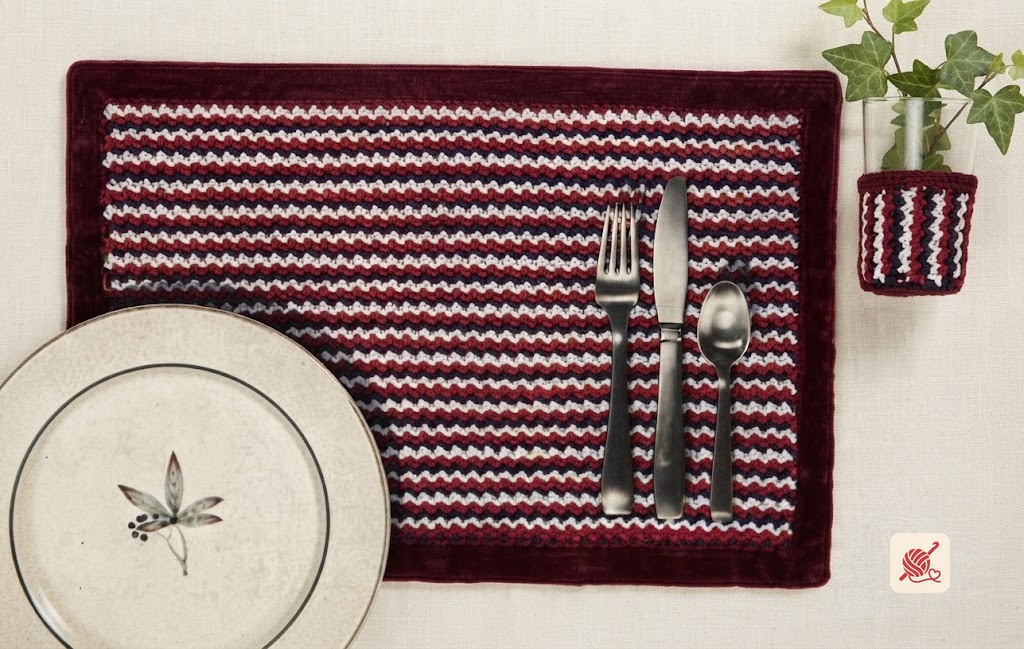 Navajo Place Mat & Glass Jacket Pattern #S-404