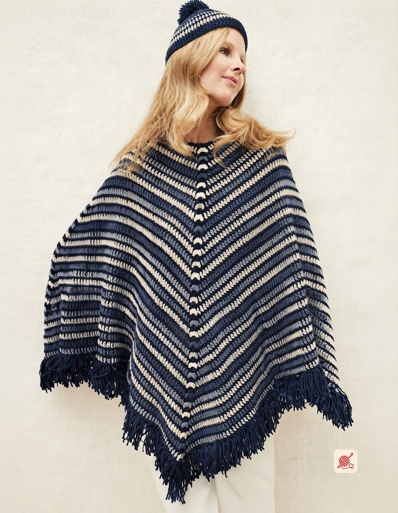 Poncho & Cap III crochet pattern