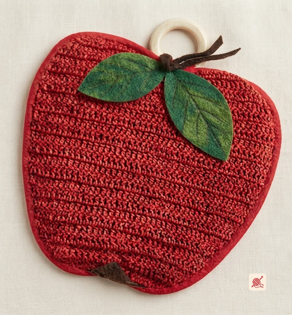 Apple Potholder Pattern #9441