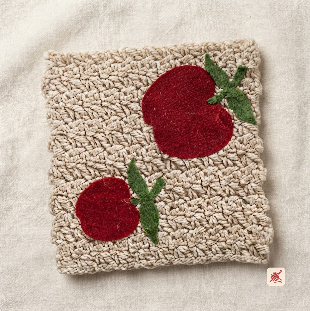 Apple Potholder Pattern #9446