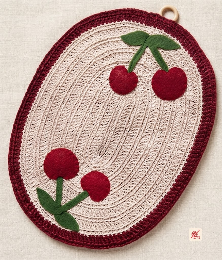 Cherries Potholder Pattern #9442