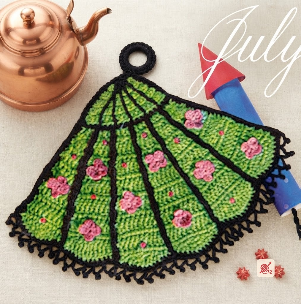 Fan Fair Potholder Pattern #S-361