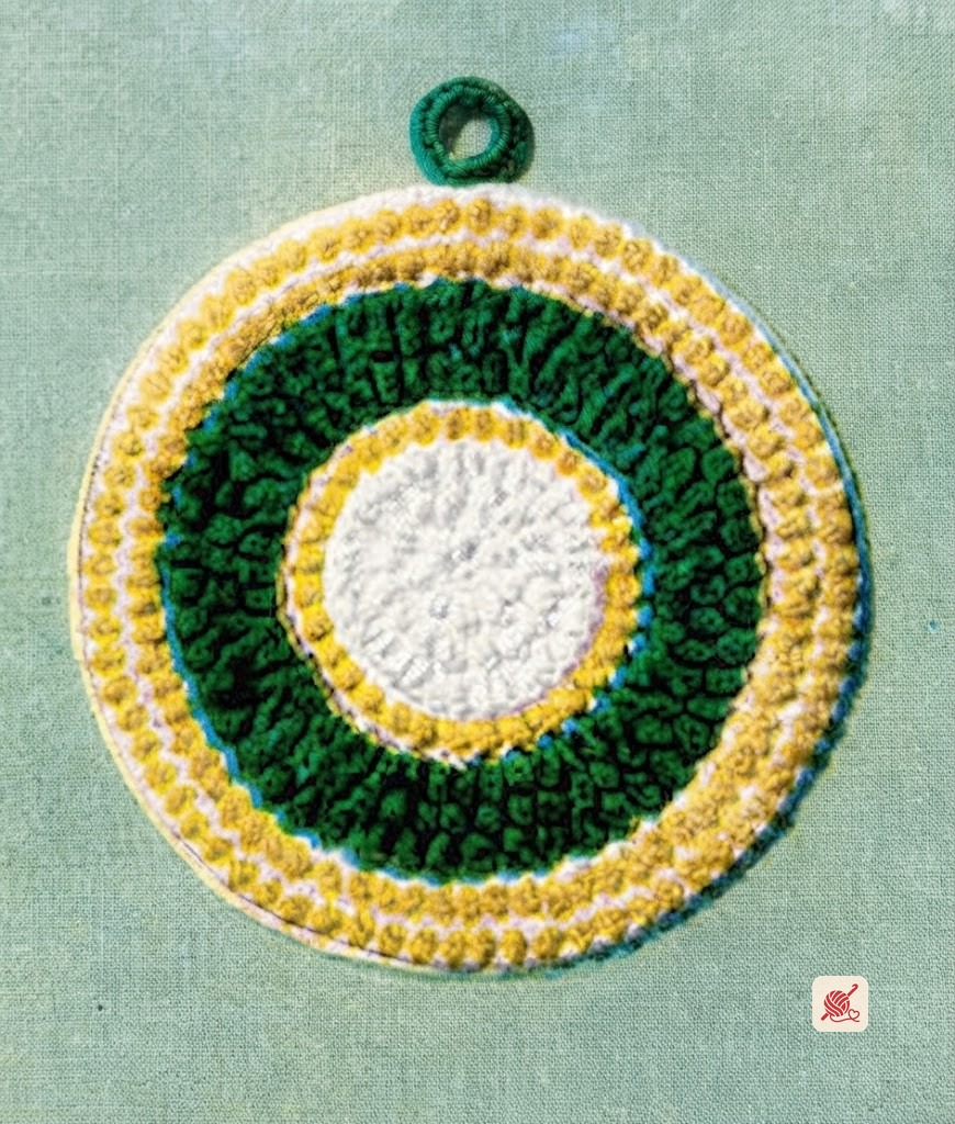 White, Yellow & Green Potholder Pattern