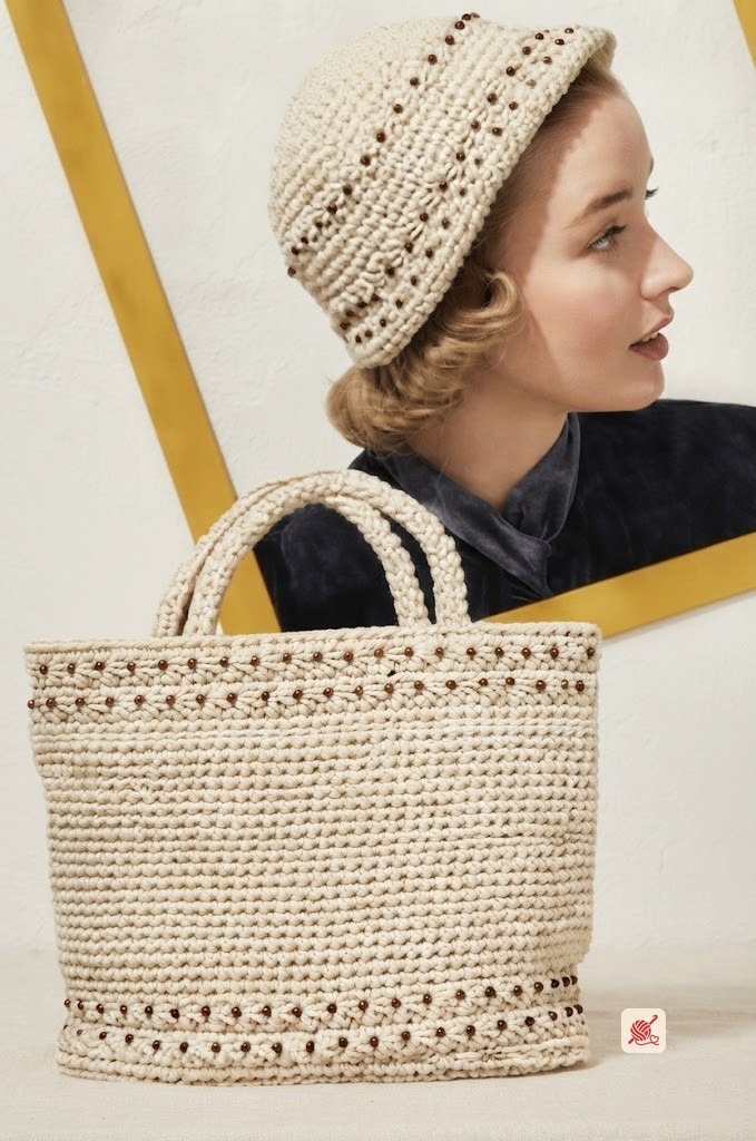 Beaded Tote Bag crochet pattern