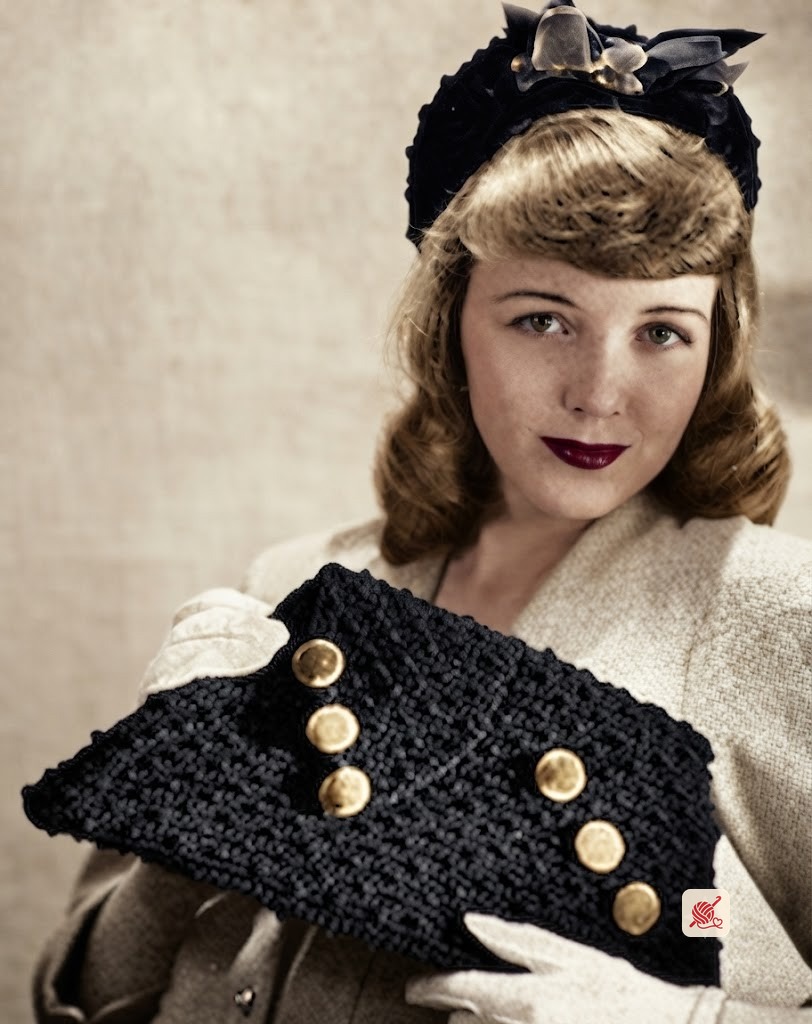 Black Hat and Bag Set Pattern #PC-1340