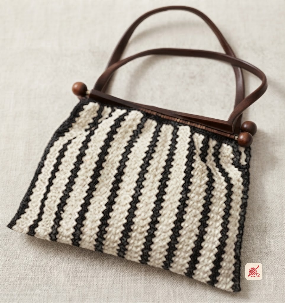 Crocheted Knitting Bag