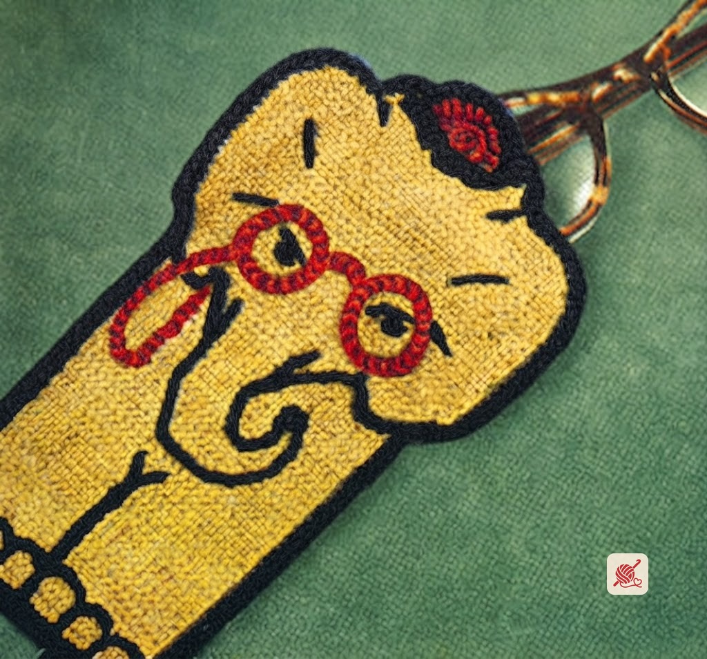 Professor Elephant Eye Glass Case #7113 crochet pattern