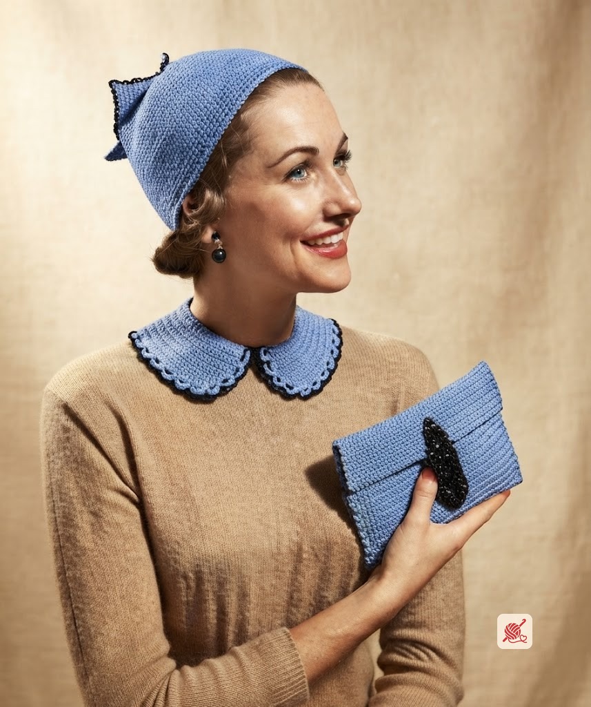 Hat, Bag & Collar Set Pattern #S-449