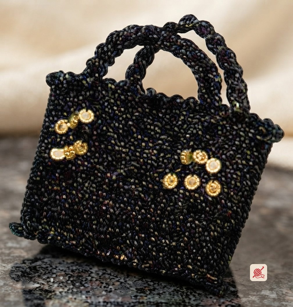The Black and Gold Bag crochet pattern