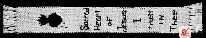 Sacred Heart Bookmark Pattern #9045