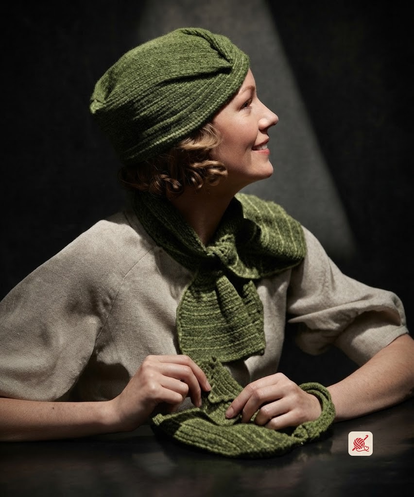 Russian Turban, Scarf and Bag Ensemble Pattern #23
