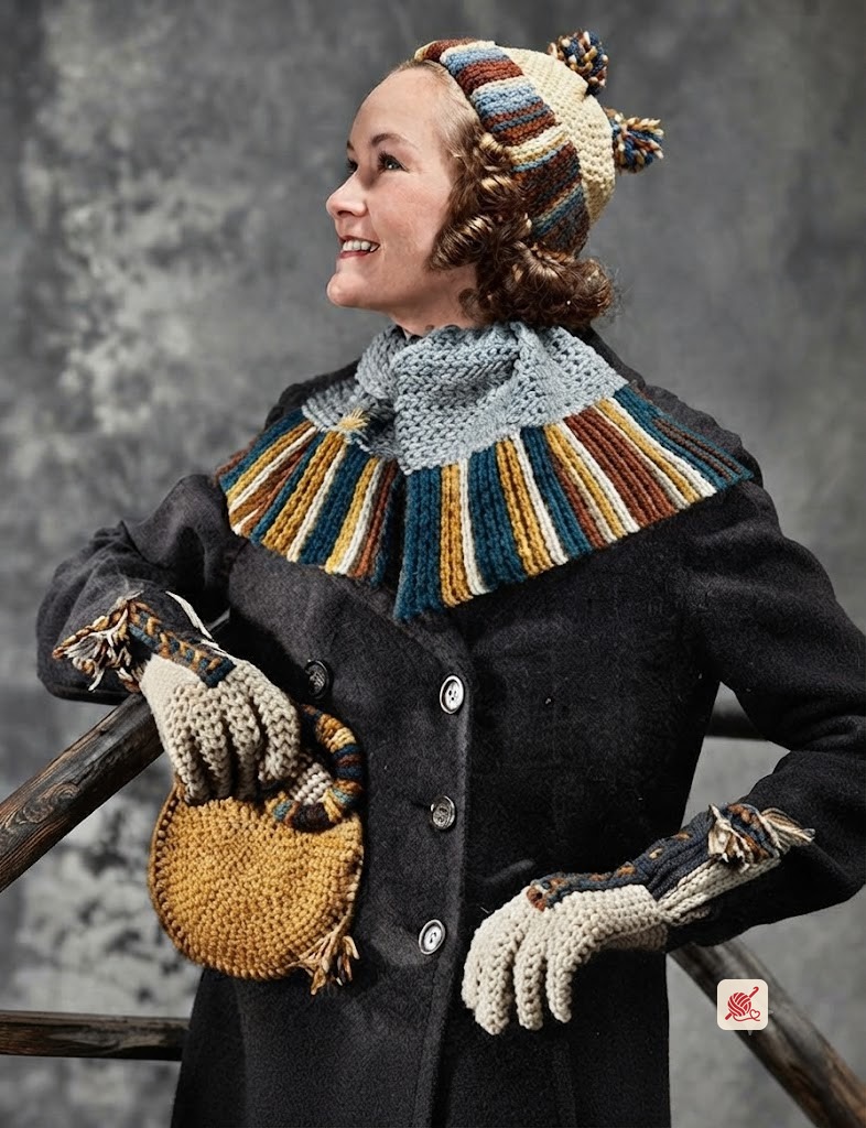 Sorority Winter Accessories Set Pattern #573