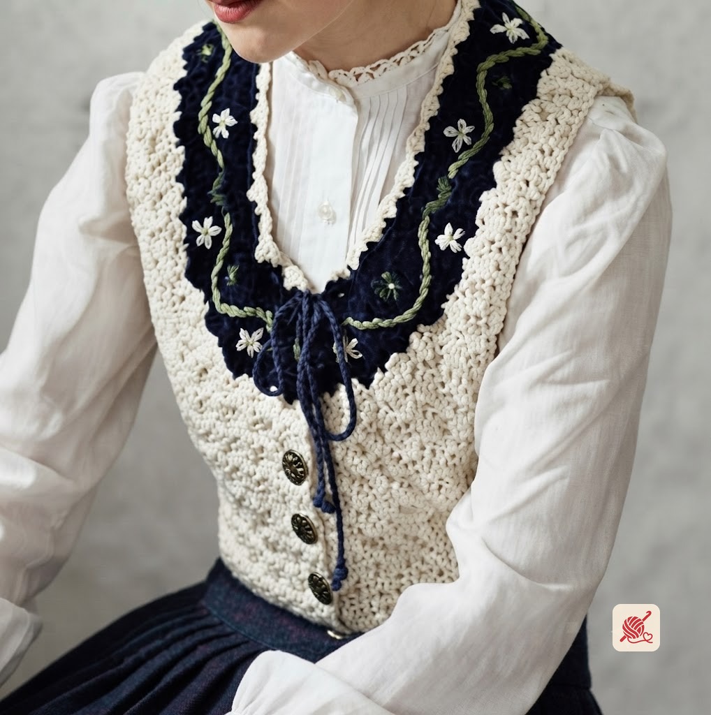 Peasant Gal Vest Pattern #1290