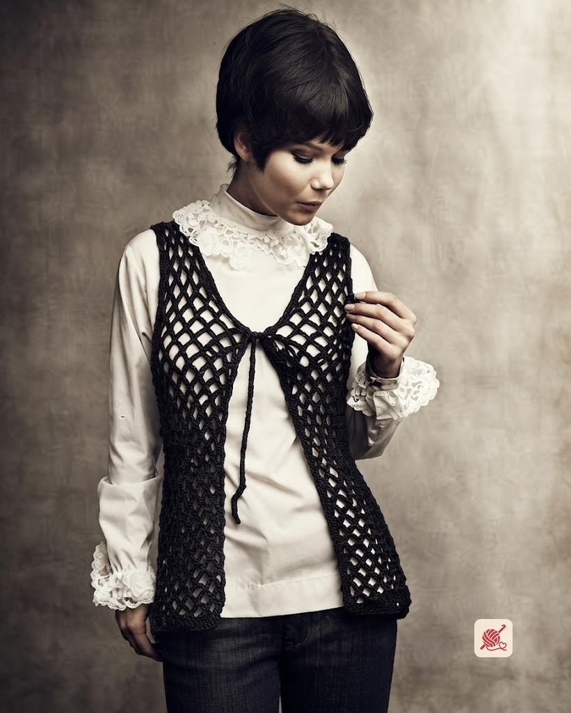 Easy Crochet Vest Pattern | Style No. 7502