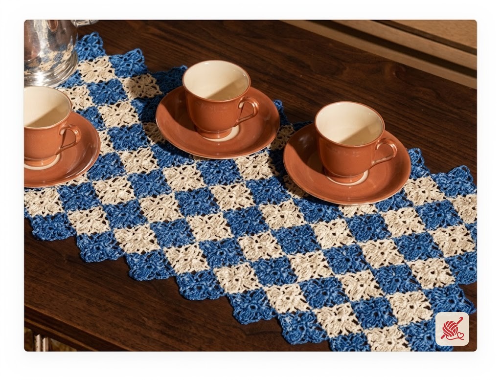 Spanish Tile Runner Pattern #7376-A